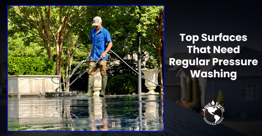 pressure washing team