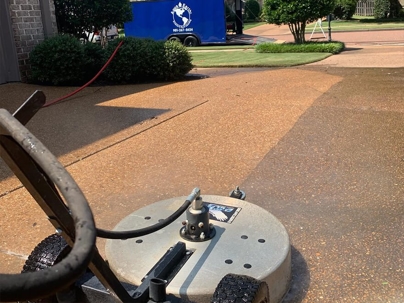 power washing driveway